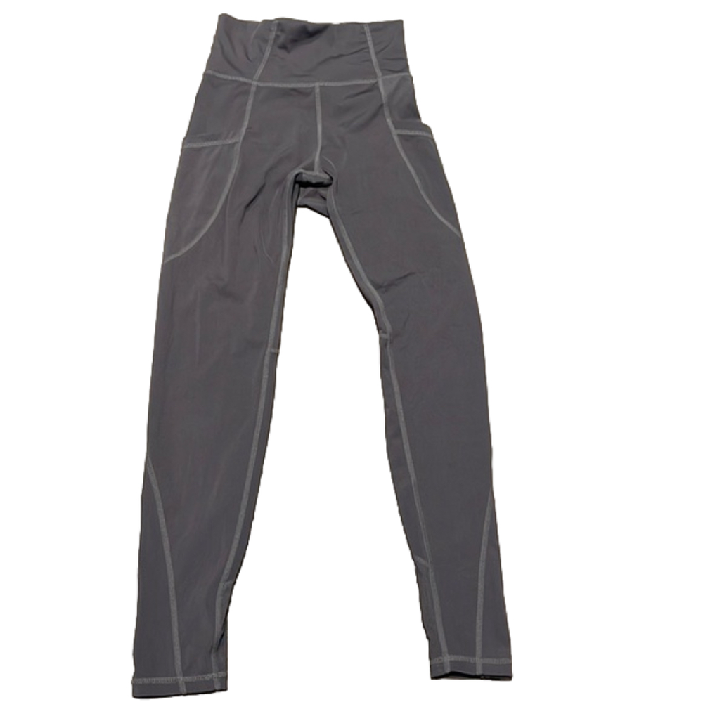 P’Tula The Crystal Mesh Panel Size S Gray Leggings